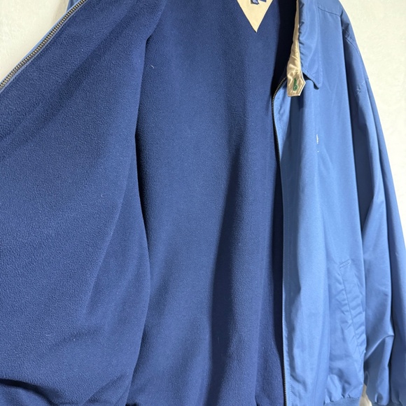 Vintage Tommy Hilfiger Harrington Jacket Crest XL Full Zipper Fleece Lined Blue - Picture 7 of 11